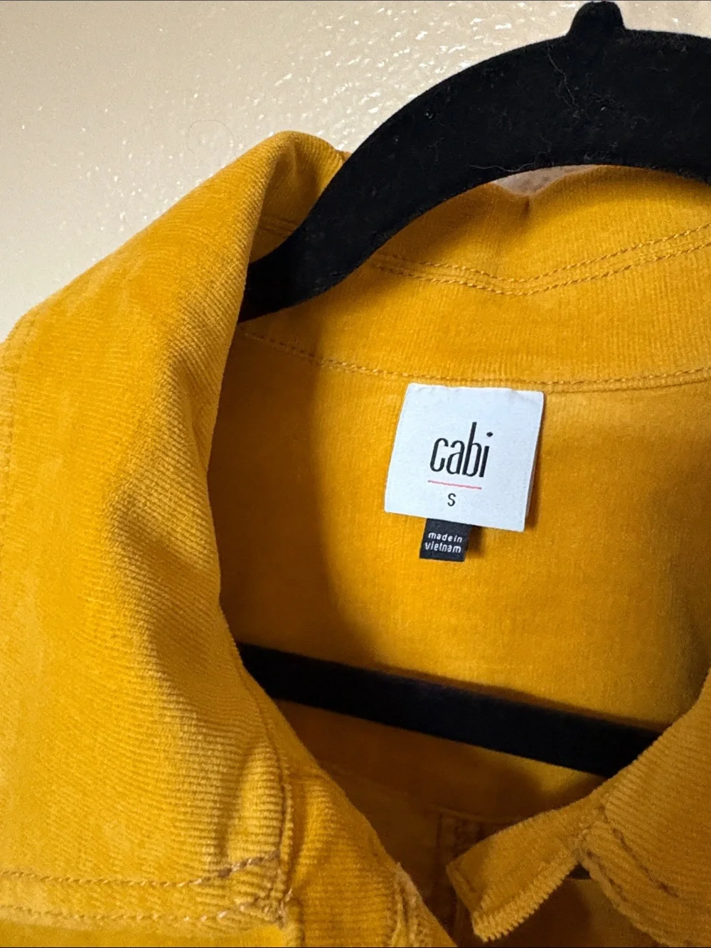 Cabi Citizen Women's Mustard Button-Front Jacket